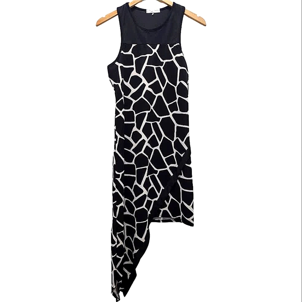 Black & White Asymmetric Dress